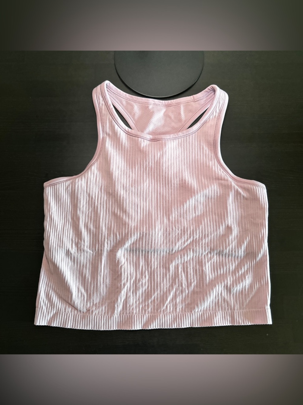 Lululemon Ebb to Street Cropped Racerback Tank — vitapink (size 10)